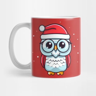 Cute Owl Santa Claus Mug